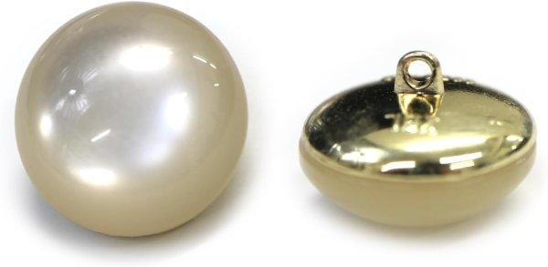 画像1: 足つきボタン 【ホワイト】 白 半透明 シャツ スーツ 6個入り 【20mm】 きらきらぷんぷん丸 B-248 (1)