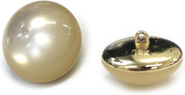 画像1: 足つきボタン 【ホワイト】 白 半透明 シャツ スーツ 4個入り 【25mm】 きらきらぷんぷん丸 B-250 (1)