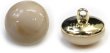 画像1: 足つきボタン 【ベージュ マーブル】 大理石調 シャツ スーツ 8個入り 【15mm】 きらきらぷんぷん丸 B-252 (1)