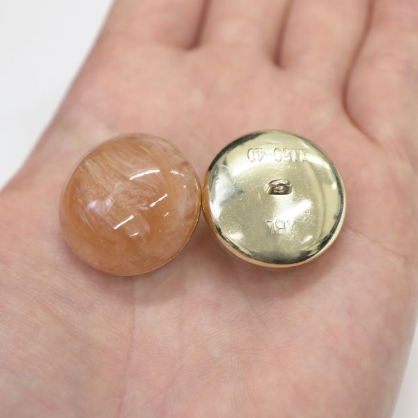 画像6: 足つきボタン 【ピンク マーブル】 ラメ シャツ スーツ 4個入り 【25mm】 きらきらぷんぷん丸 B-260 (6)