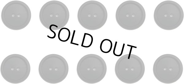 画像1: スーツボタン 黒ボタン 【ブラック ツヤなし】 ジャケット ブレザー 二つ穴ボタン フロントボタン 袖口 ベーシック シンプル ボタン 10個入り 【20mm】 ボタンマート B-276 (1)