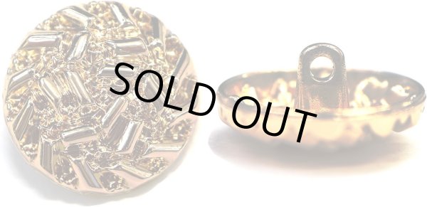 画像1: メタルボタン つぶつぶ【ゴールド 鏡面仕上げ】足つき 金 ボタン ビジューボタン 飾りボタン 縫製ボタン 6個入り【20mm】ボタンマート B-287 (1)