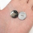 画像6: メタルボタン フラット 【シルバー 鏡面仕上げ】 銀 ビジュー 飾り 縫製 袖口 10個入り 【18mm】 ボタンマート B-292 (6)