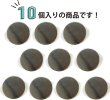 画像4: メタルボタン フラット 【シルバー 鏡面仕上げ】 銀 ビジュー 飾り 縫製 袖口 10個入り 【20mm】 ボタンマート B-293 (4)