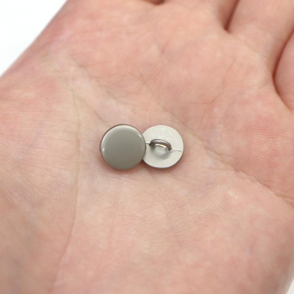 画像6: メタルボタン フラット 【シルバー ツヤなし】 銀 ビジュー 飾り 縫製 袖口 20個入り 【10mm】 ボタンマート B-300 (6)