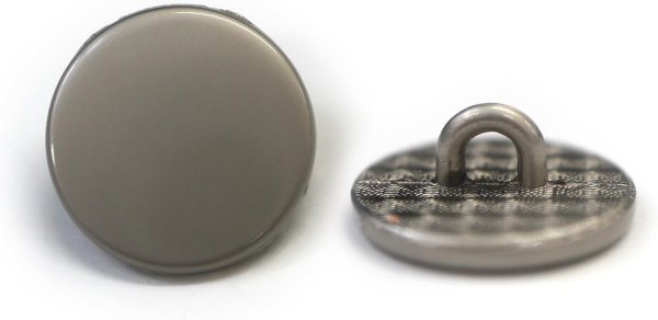 画像1: メタルボタン フラット 【シルバー ツヤなし】 銀 ビジュー 飾り 縫製 袖口 15個入り 【12.5mm】 ボタンマート B-302 (1)