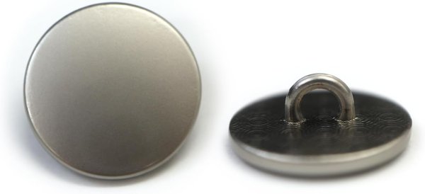 画像1: メタルボタン フラット 【シルバー ツヤなし】 銀 ビジュー 飾り 縫製 袖口 15個入り 【15mm】 ボタンマート B-303 (1)