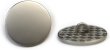 画像1: メタルボタン フラット 【シルバー ツヤなし】 銀 ビジュー 飾り 縫製 袖口 10個入り 【20mm】 ボタンマート B-305 (1)