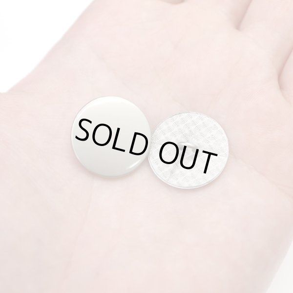 画像6: メタルボタン フラット 【シルバー ツヤなし】 銀 ビジュー 飾り 縫製 袖口 10個入り 【20mm】 ボタンマート B-305 (6)