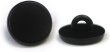 画像1: メタルボタン フラット 【ブラック ツヤなし】 黒 ビジュー 飾り 縫製 袖口 20個入り 【10mm】 ボタンマート B-306 (1)