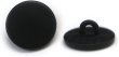 画像1: メタルボタン フラット 【ブラック ツヤなし】 黒 ビジュー 飾り 縫製 袖口 15個入り 【12.5mm】 ボタンマート B-308 (1)