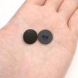 画像6: メタルボタン フラット 【ブラック ツヤなし】 黒 ビジュー 飾り 縫製 袖口 15個入り 【15mm】 ボタンマート B-309 (6)