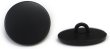 画像1: メタルボタン フラット 【ブラック ツヤなし】 黒 ビジュー 飾り 縫製 袖口 10個入り 【18mm】 ボタンマート B-310 (1)