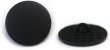 画像1: メタルボタン フラット 【ブラック ツヤなし】 黒 ビジュー 飾り 縫製 袖口 10個入り 【20mm】 ボタンマート B-311 (1)