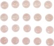 画像1: 四つ穴ボタン 【ピンク】 ツヤあり 半透明 パステルカラー ボタン シャツボタン 20個入り 【11.5mm】 ボタンマート B-358 (1)
