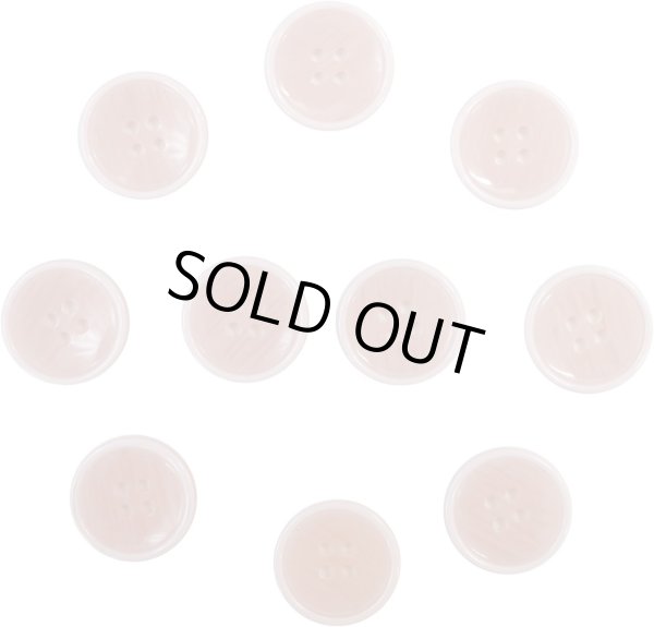 画像1: 四つ穴ボタン 【ピンク】 ツヤあり 半透明 パステルカラー ボタン シャツボタン 10個入り 【20mm】 ボタンマート B-360 (1)