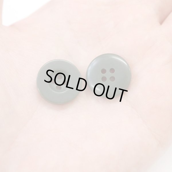 画像6: ミリタリーボタン 【グリーン】 四つ穴ボタン 緑 ボタン 15個入り 【18mm】 ボタンマート B-401 (6)