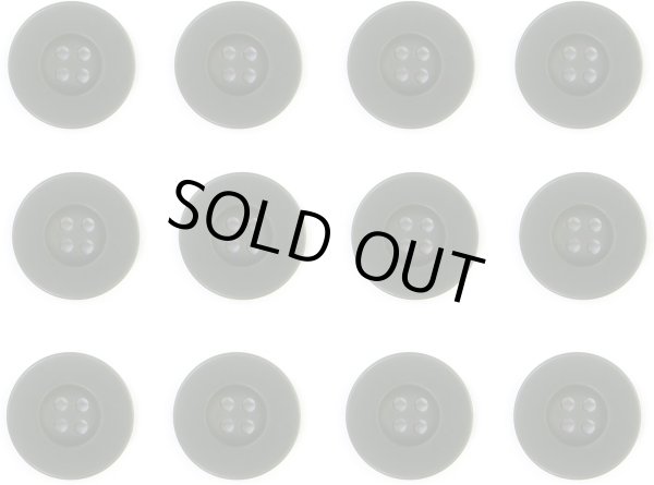 画像1: ミリタリーボタン 【グリーン】 四つ穴ボタン 緑 ボタン 12個入り 【20mm】 ボタンマート B-402 (1)