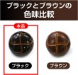 画像3: 革調ボタン レザー調 【ブラック】 スーツ コート ジャケット ブレザー フロント 袖口 8個入り 【25mm】 ボタンマート B-475 (3)