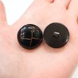 画像6: 革調ボタン レザー調 【ブラック】 スーツ コート ジャケット ブレザー フロント 袖口 8個入り 【25mm】 ボタンマート B-475 (6)