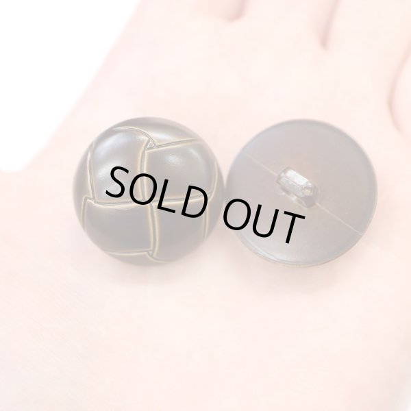 画像6: 革調ボタン レザー調 【ブラウン】 スーツ コート ジャケット ブレザー フロント 袖口 8個入り 【25mm】 ボタンマート B-478 (6)