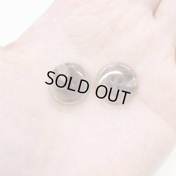 画像6: 水牛調ボタン【ココアブラウン&ホワイト】スーツ コート ジャケット ブレザー 四つ穴 フロント 袖口 10個入り【18mm】ボタンマート B-501 (6)