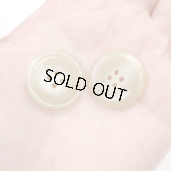 画像6: 水牛調ボタン【ベージュ】スーツ コート ジャケット ブレザー 四つ穴 フロント 袖口 8個入り【23mm】ボタンマート B-507 (6)