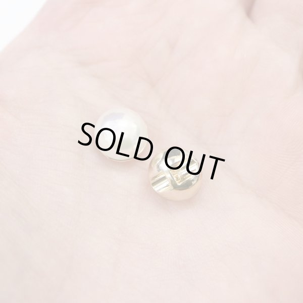 画像6: オーロラ パールボタン 【ホワイト】 ゴールド 台座付き カラー パール ボタン 白 6個入り 【10mm】 ボタンマート B-535 (6)