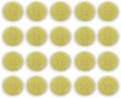 画像1: 四つ穴ボタン 【イエロー】 黄色 ツヤあり カラー ボタン シャツボタン 20個入り 【11.5mm】 ボタンマート B-592 (1)