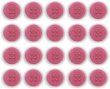 画像1: 四つ穴ボタン 【ピンク】 ツヤあり カラー ボタン シャツボタン 20個入り 【11.5mm】 ボタンマート B-594 (1)