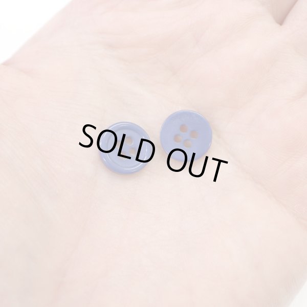 画像6: 四つ穴ボタン 【ネイビー】 紺色 ツヤあり カラー ボタン シャツボタン 20個入り 【11.5mm】 ボタンマート B-595 (6)