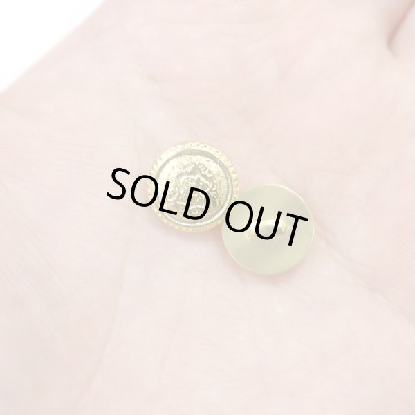 画像6: ブレザーボタン 軽量 【ゴールド】 金 足つき ボタン 樹脂ボタン スーツボタン ジャケット 15個入り 【12.5mm】 ボタンマート B-605 (6)