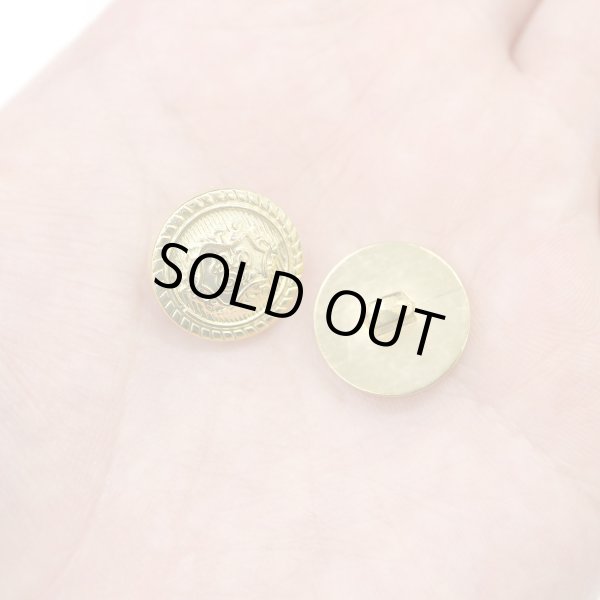 画像6: ブレザーボタン 軽量 【ゴールド】 金 足つき ボタン 樹脂ボタン スーツボタン ジャケット 10個入り 【15mm】 ボタンマート B-606 (6)