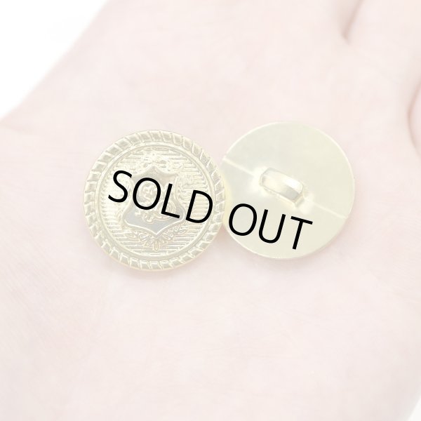 画像6: ブレザーボタン 軽量 【ゴールド】 金 足つき ボタン 樹脂ボタン スーツボタン ジャケット 8個入り 【21mm】 ボタンマート B-608 (6)