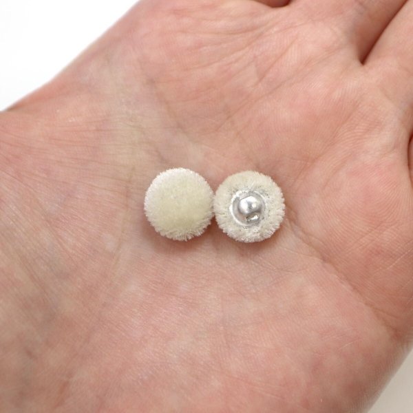 画像6: ベロアボタン 【ベージュ】 くるみボタン ボタン 飾りボタン つつみボタン 15個入り 【10mm】 ボタンマート B-632 (6)