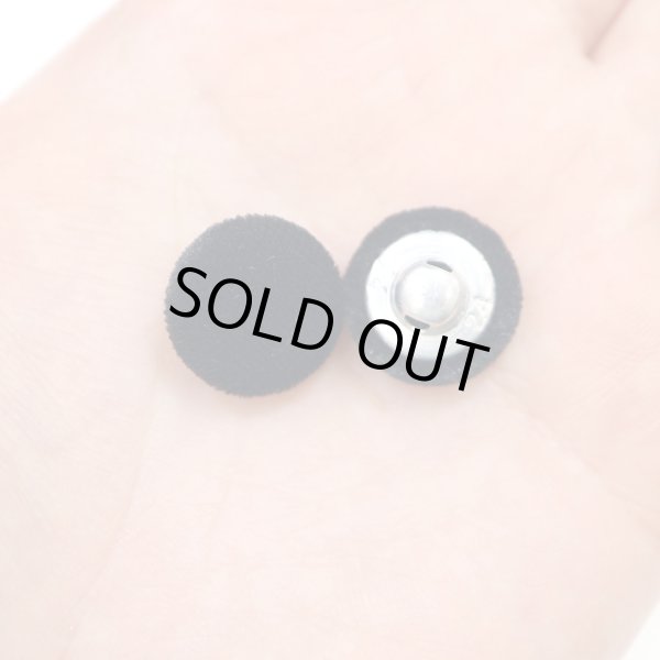 画像6: ベロアボタン 【ブラック】 黒 くるみボタン ボタン 飾りボタン つつみボタン 10個入り 【15mm】 ボタンマート B-655 (6)