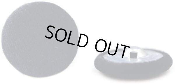 画像1: ベロアボタン 【ブラック】 黒 くるみボタン ボタン 飾りボタン つつみボタン 6個入り 【30mm】 ボタンマート B-659 (1)