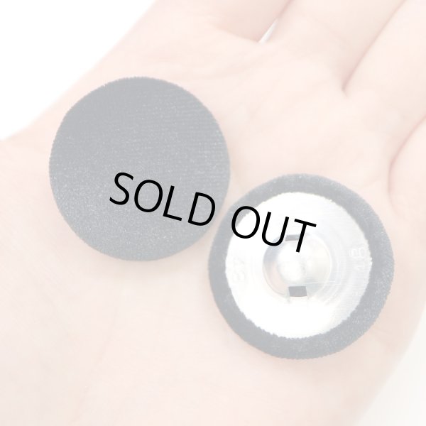 画像6: ベロアボタン 【ブラック】 黒 くるみボタン ボタン 飾りボタン つつみボタン 6個入り 【30mm】 ボタンマート B-659 (6)