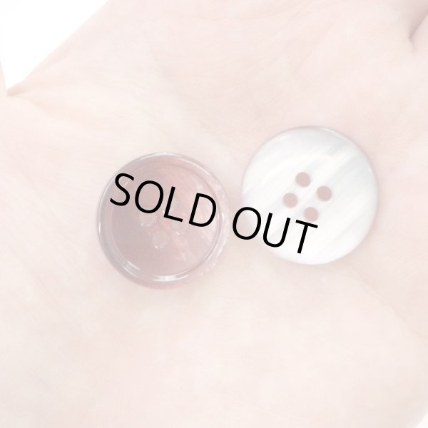 画像6: グラデーション 四つ穴ボタン 【レッド】 赤 ボタン スーツボタン コートボタン カラーボタン 10個入り 【20mm】 ボタンマート B-674 (6)