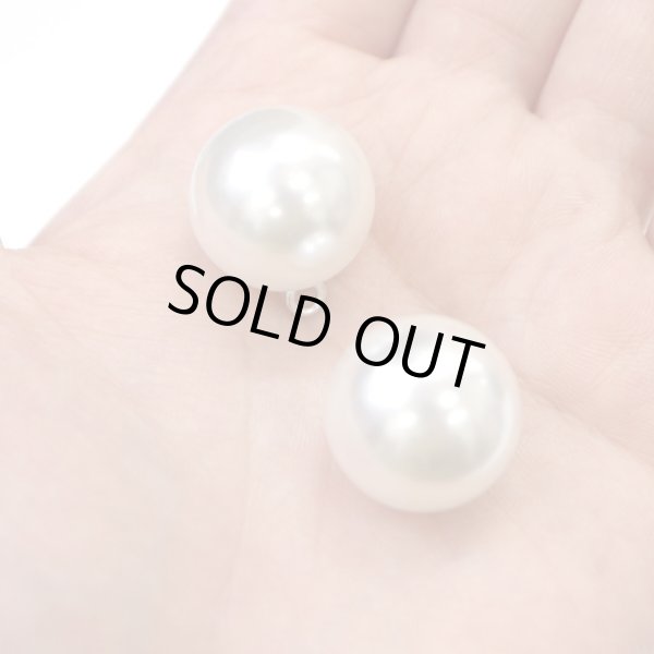 画像6: パールチャーム カン付き 【ホワイト】 白 パールボタン 足つき ボタン ヒートン アクセサリー パーツ 4個入り 【20mm】 ボタンマート B-709 (6)