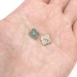 画像6: ラインストーン 花型ボタン 足つき 【ライトグリーン】 緑 モチーフ ボタン 飾りボタン フラワー かわいい 5個入り 【11.5mm】 ボタンマート B-720 (6)