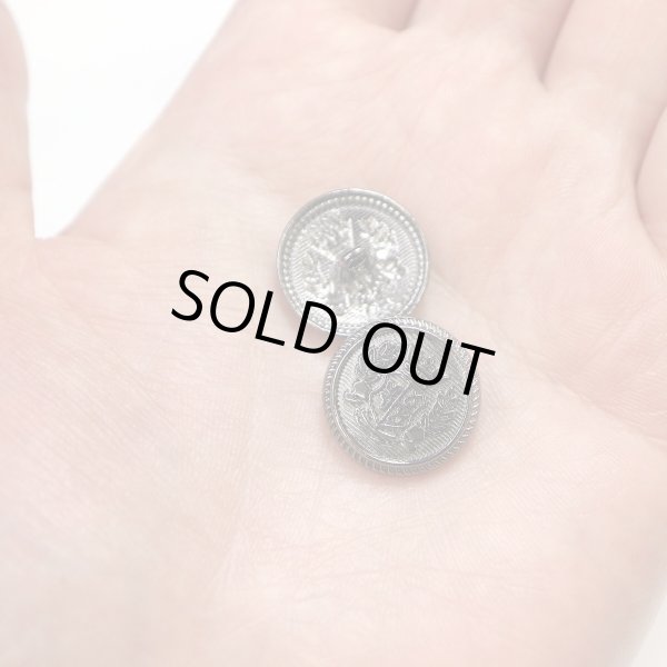 画像6: ブレザーボタン 金属製 【ブラック】 黒 足つき ボタン メタルボタン スーツボタン ジャケット 8個入り 【18mm】 ボタンマート B-743 (6)