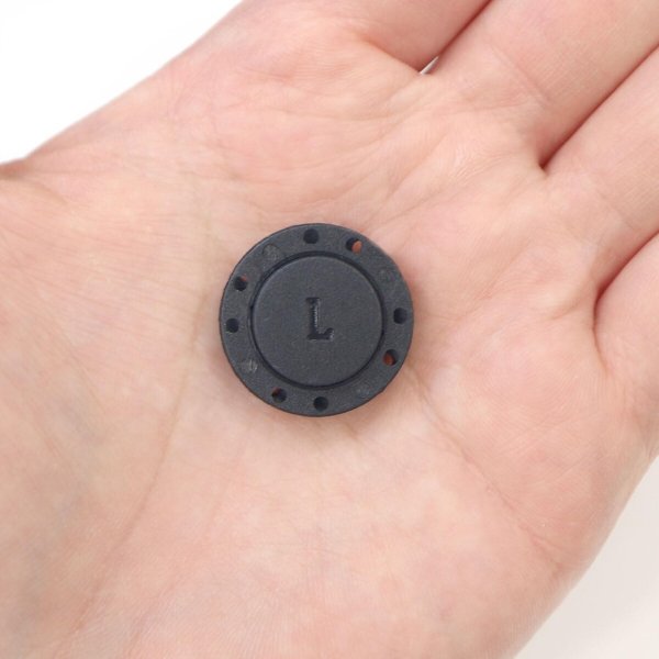 画像6: 磁気ボタン 強力 【ブラック】 黒 縫い付けタイプ 打ち具不要 マグネットボタン カラー 3組入り 【22mm】 ボタンマート B-750 (6)