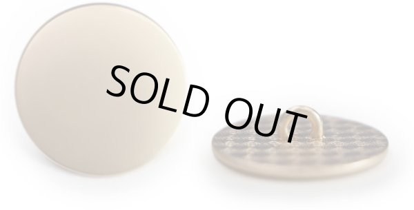 画像1: メタルボタン フラット 【ゴールド ツヤなし】 金 ビジュー 飾り 縫製 袖口 8個入り 【23mm】 ボタンマート B-777 (1)