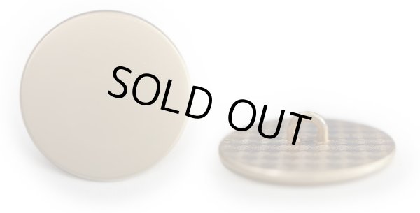 画像1: メタルボタン フラット 【ゴールド ツヤなし】 金 ビジュー 飾り 縫製 袖口 6個入り 【25mm】 ボタンマート B-778 (1)