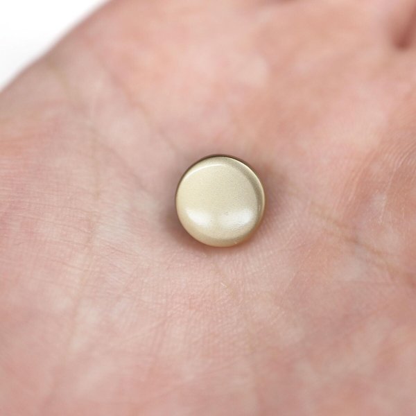 画像6: メタルボタン フラット 【ゴールド ツヤなし】 金 ビジュー 飾り 縫製 袖口 6個入り 【28mm】 ボタンマート B-779 (6)