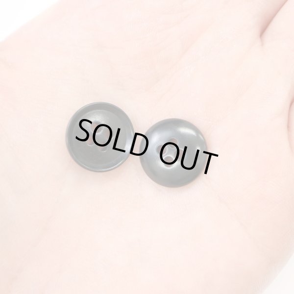 画像6: ナットボタン 四つ穴ボタン 【ブラック】 黒 フチ薄 スーツボタン ベーシック ウッド ボタン 15個入り 【15mm】 ボタンマート B-794 (6)