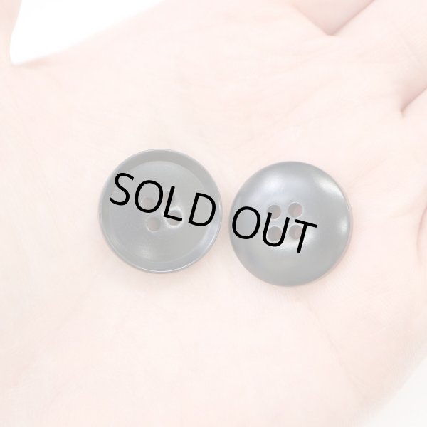 画像6: ナットボタン 四つ穴ボタン 【ブラック】 黒 フチ薄 スーツボタン ベーシック ウッド ボタン 10個入り 【20mm】 ボタンマート B-796 (6)