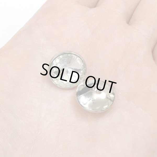 画像6: ラインストーンボタン 多面カット 足つき 【シルバー】 銀 クリスタル ラインストーン ボタン 飾りボタン 8個入り 【15mm】 ボタンマート B-811 (6)