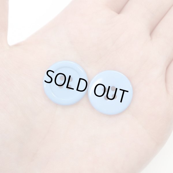 画像6: 四つ穴ボタン 【ブルー】 青 ツヤあり カラー ボタン シャツボタン 10個入り 【20mm】 ボタンマート B-848 (6)